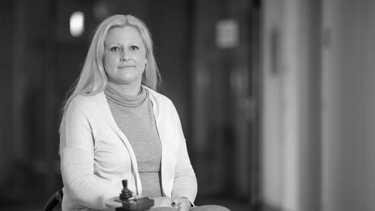 14.01.2019, Baden-Württemberg, Stuttgart: Stephanie Aeffner, Landesbehindertenbeauftragte in Baden-Württemberg, aufgenommen vor ihrem Büro. (zu dpa: «Tausende Behinderte im Südwesten weiter von Wahlen ausgeschlossen» vom 17.01.2019) Foto: Sebastian Gollnow/dpa +++ dpa-Bildfunk +++