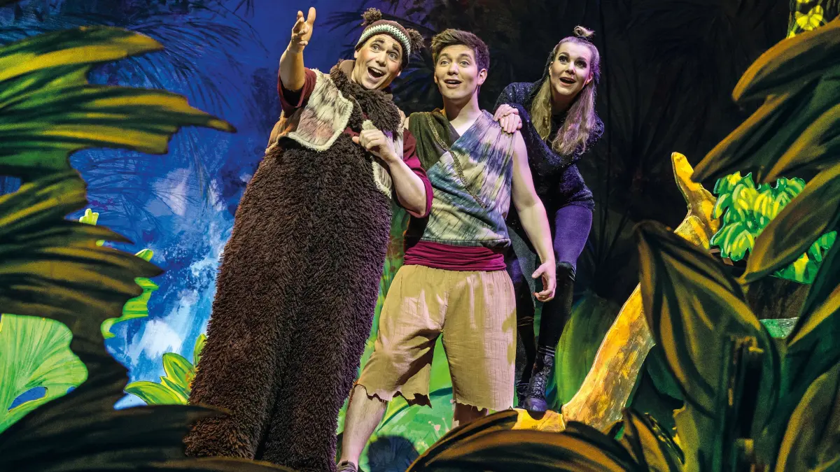 Eisenhüttenstadt. Theater Liberi Bochum zu Gast im Friedrich-Wolf-Theater. Szene aus Dschungelbuch - Das Musical. Pressefoto. Foto: Theater Liberi/Nilz Böhme