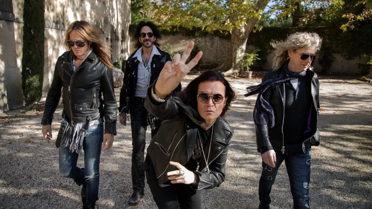 Doug Aldrich (v. l.), Deen Castronovo, Glenn Hughes und David Lowy von der australisch-US-amerikanischen Hard-Rock-Band The Dead Daisies (undatierte Aufnahme). Zur Zeit der Aufnahme dieses Fotos bewarb die Band gerade ihr Album «Holy Ground», das im Januar 2021 erschienen ist.