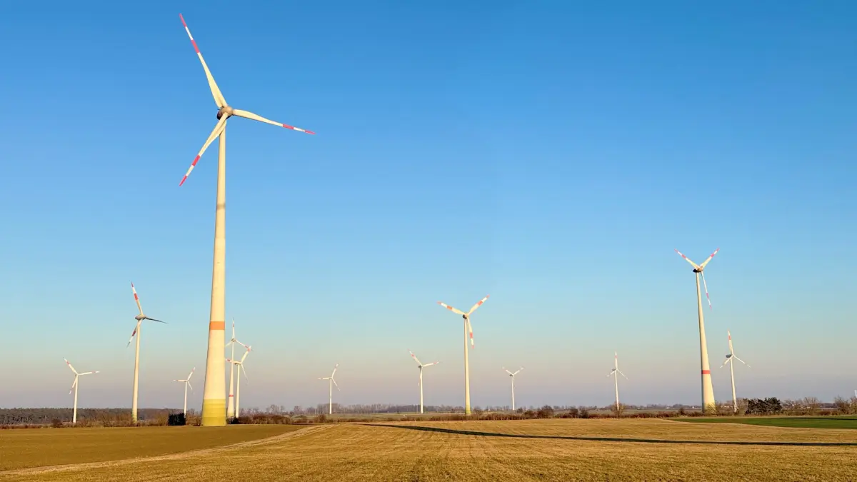 Windräder bei Seelow. Sie befinden sich im geplanten Windvorranggebiet Seelow-Vierlinden.