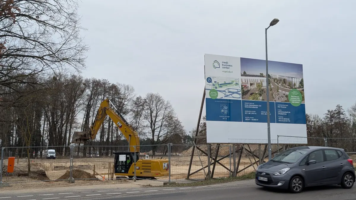 Fredersdorf-Vogelsdorf, Ortsteil Vogelsdorf, Areal BP-18, neues Wohn- und Geschäftsquartier