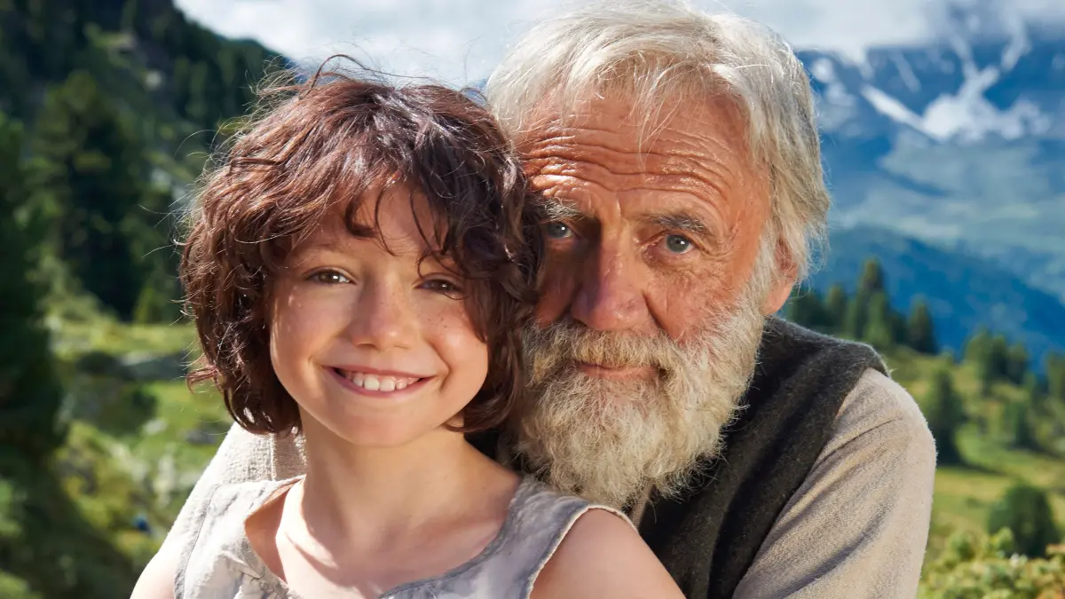 rbb Fernsehen HEIDI, am Donnerstag (17.04.25) um 20:15 Uhr.
Am Set von Heidi: Anuk Steffen (Heidi) und Bruno Ganz (Almöhi)
© rbb/MDR/Studiocanal/Walter Wehner, honorarfrei - Verwendung gemäß der AGB im engen inhaltlichen, redaktionellen Zusammenhang mit genannter rbb-Sendung bei Nennung "Bild: rbb/MDR/Studiocanal/Walter Wehner" (S2+). rbb Presse & Information, Masurenallee 8-14, 14057 Berlin, Tel: 030/97 99 3-12118 oder -12116, pressefoto@rbb-online.de