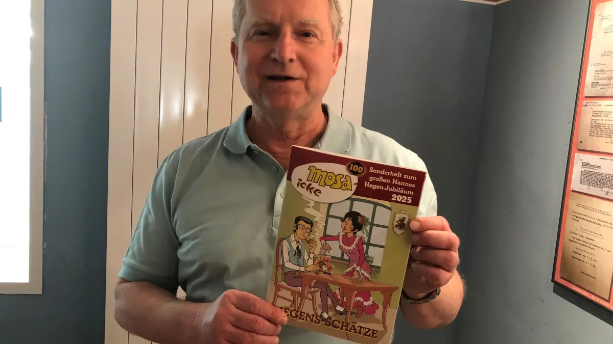 Michael-Peter Jachmann aus Angermünde ist seit seiner Kindheit Fan und Sammler der DDR-Comic-Zeitschrift MOSAIK. Zum Jubiläum hat er ein Sonderheft mit spannenden Fakten und Bildern verfasst.
