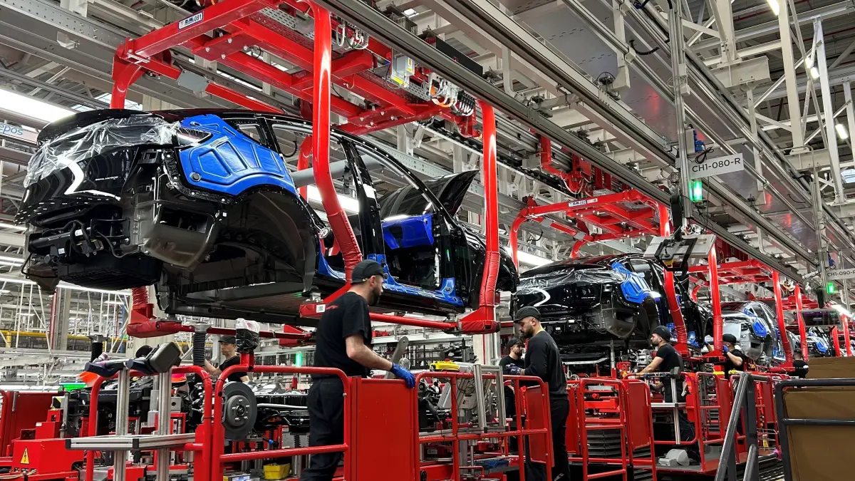 Einzige Tesla-Fabrik in Europa: In der Gigafactory Grünheide wird bislang das Model produziert.