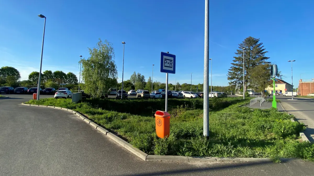 Parkplatz am Bahnhof Küstrin-Kietz