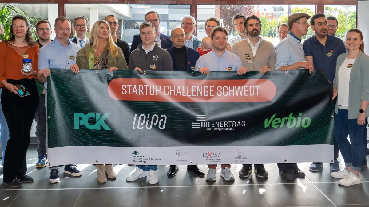 Über 40 Teams aus dem In- und Ausland bewarben sich für die Teilnahme an der Startup Challenge. Zehn schafften es in die nächste Phase und präsentierten sich in Schwedt.