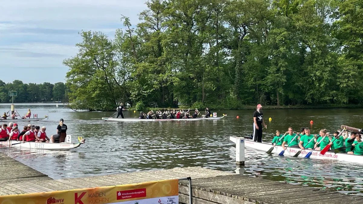 In Königs Wusterhausen starten die ersten Drachenboote.