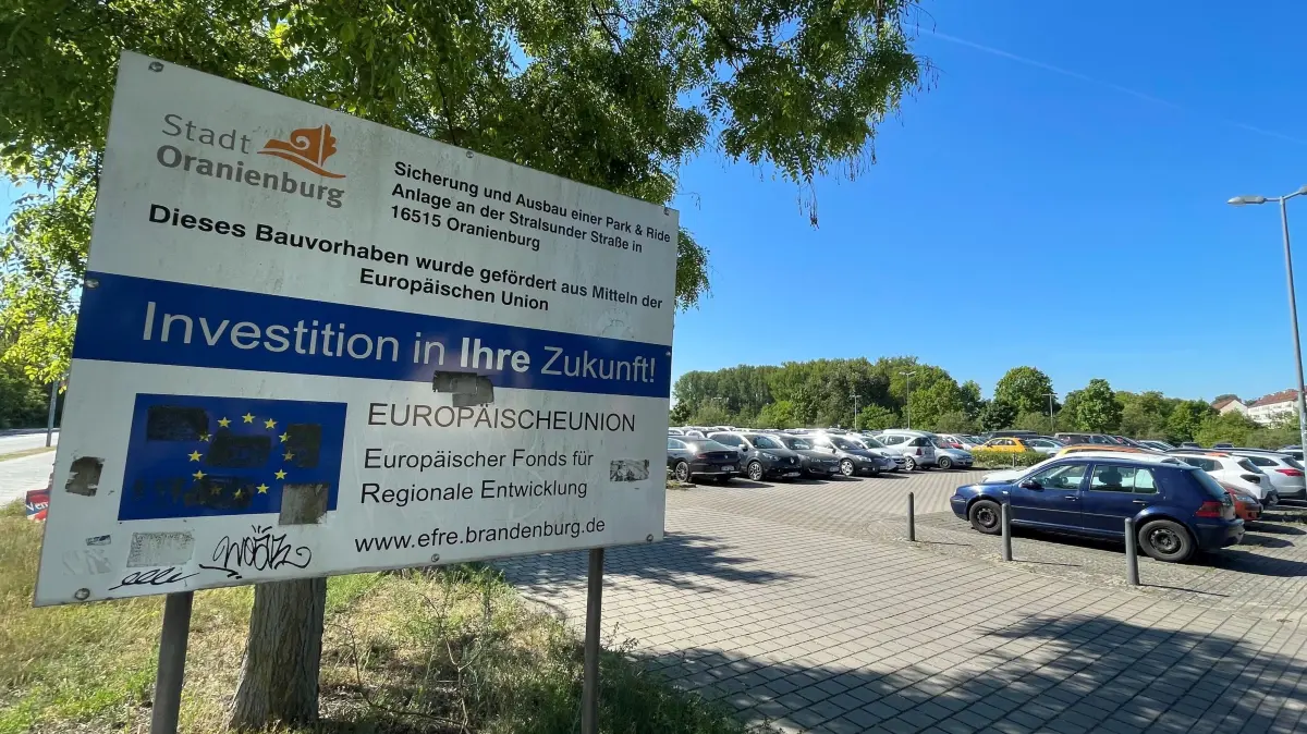 Parkplatz Oranienburg am Bahnhof, Park & Ride an der Stralsunder Straße