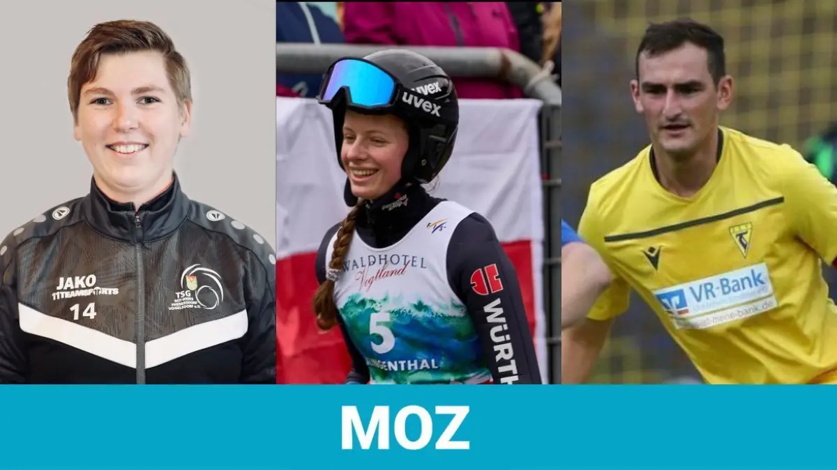 Fußballerin Lisa Eichler, Skispringerin Alvine Holz und Fußballer Johannes Collin sind die neuen Kandidaten für die Wahl zur MOZ-Sportlerin oder zum MOZ-Sportler der Woche.