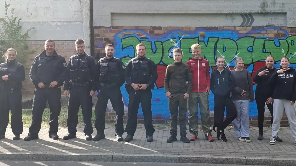 Bundespolizei am Schützenhaus Neuzelle