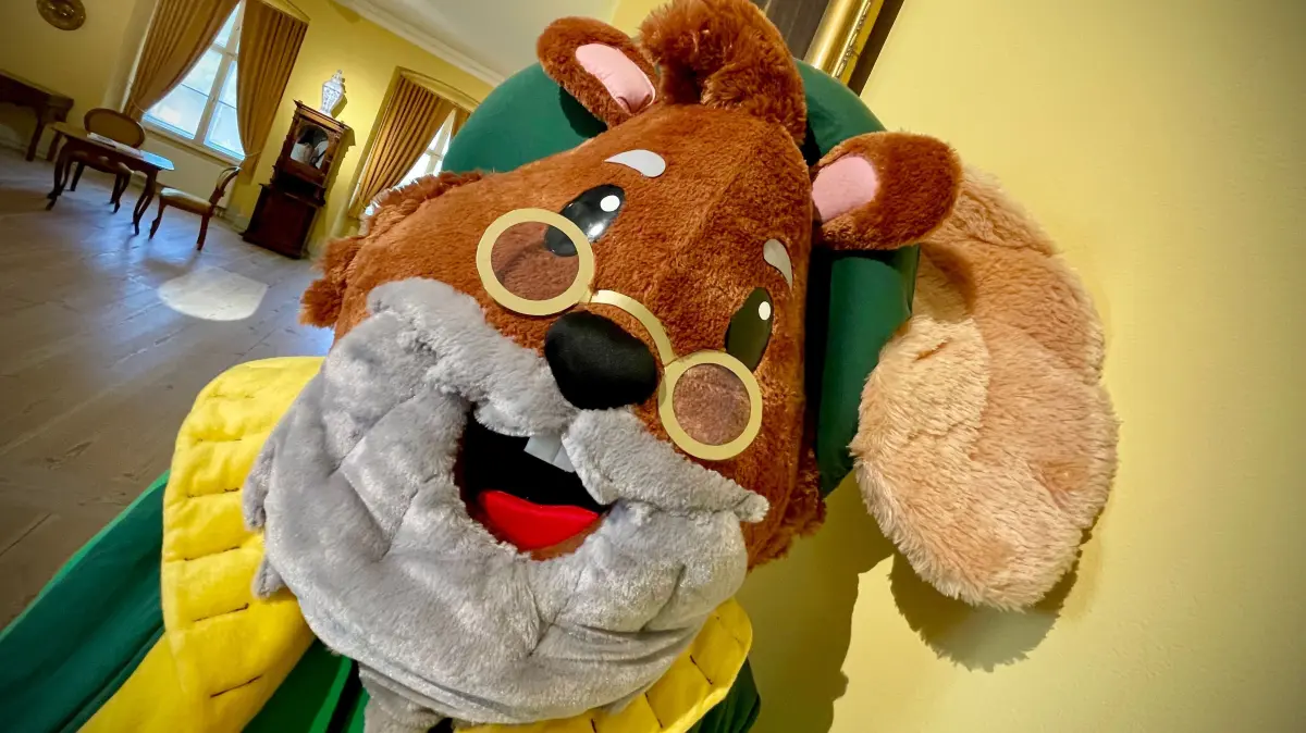 Regionalmuseum Oberhavel Remo (ReMO) in Oranienburg, Träger Landkreis, im Schloss angesiedelt, Maskottchen Mausfried