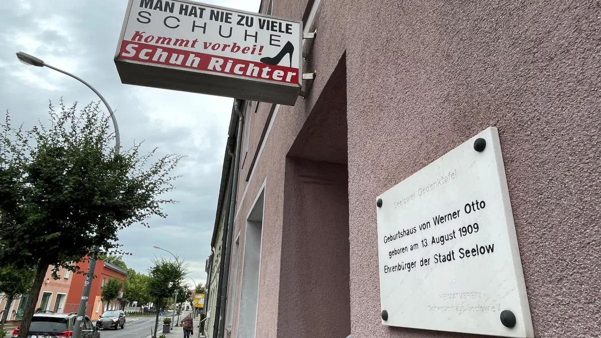 Schuh-Richter an der Frankfurter Straße in Seelow: Generationen von Seelowern haben dort Schuhe gekauft.