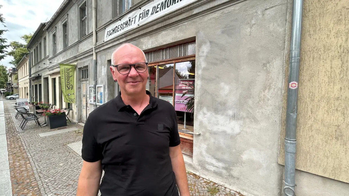 Mario Stärck ist oft bei Veranstaltungen der Linken im Fachgeschäft für Demokratie dabei.