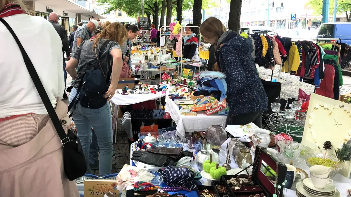 Frankfurt (Oder). City-Flohmarkt, Karl-Marx-Straße. 03.05.2025 Foto: Frank Groneberg