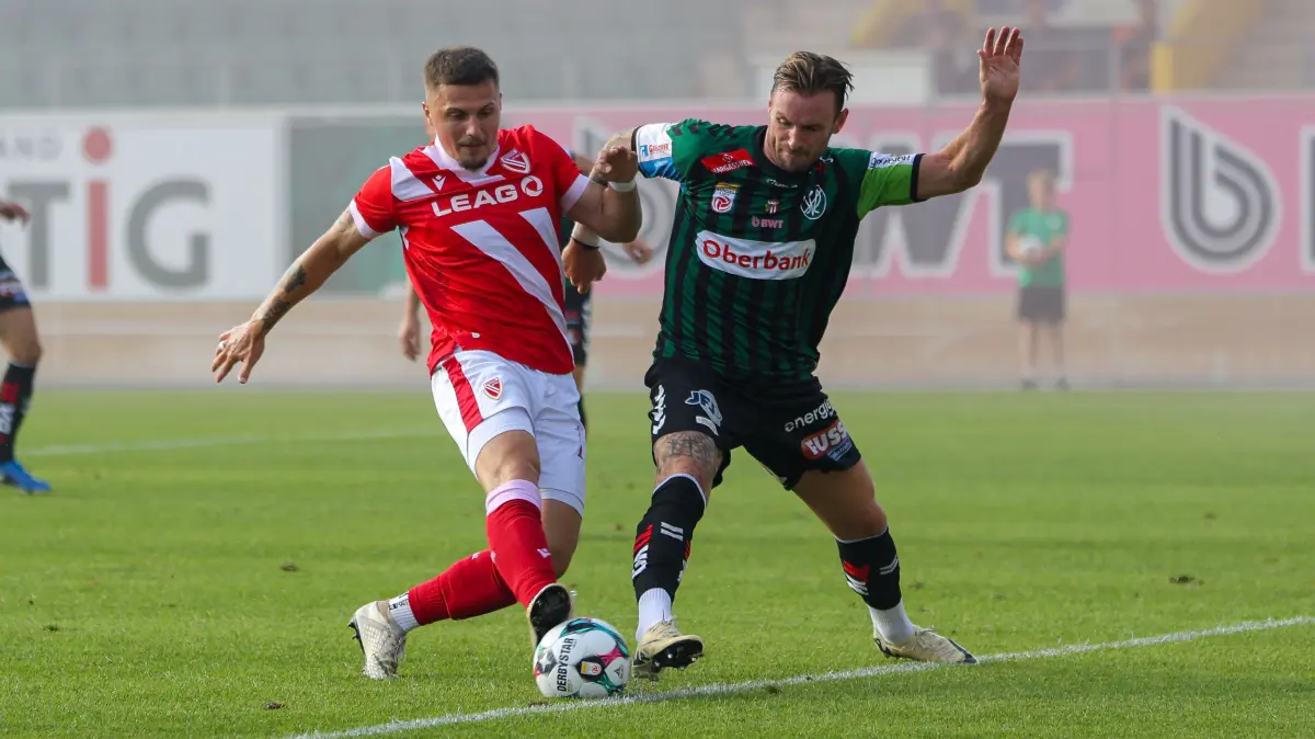 Energie Cottbus international - beim Auswärtsspiel beim SV Ried wurde der FCE von etwa 100 Fans im Gästeblock unterstützt.