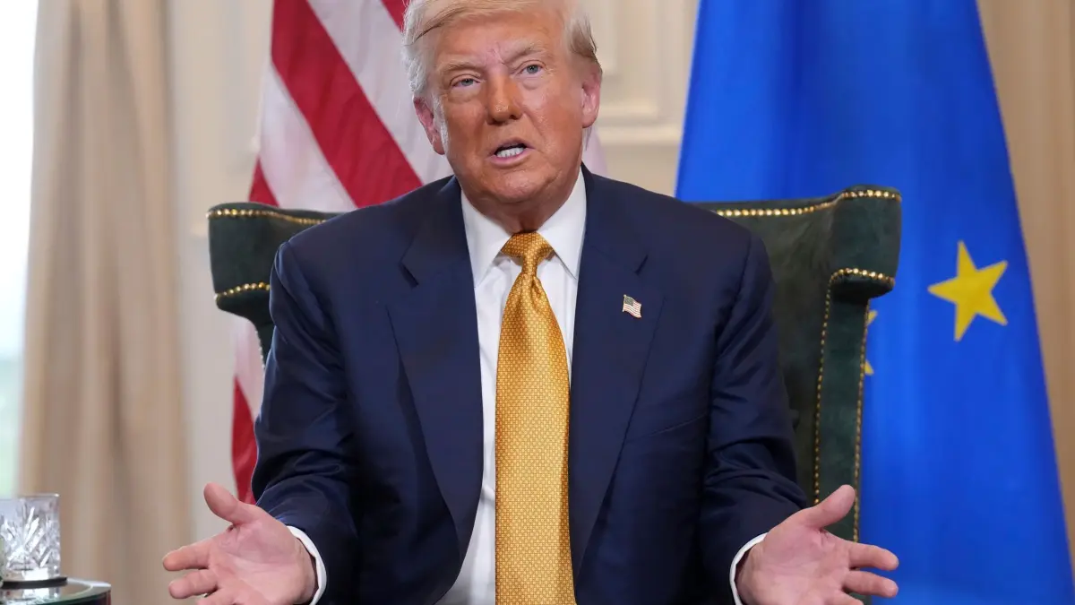 US-Präsident Trump trifft von der Leyen in Schottland