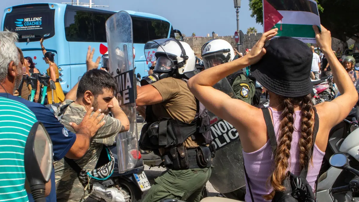 Nahostkonflikt - Protest in Rhodos