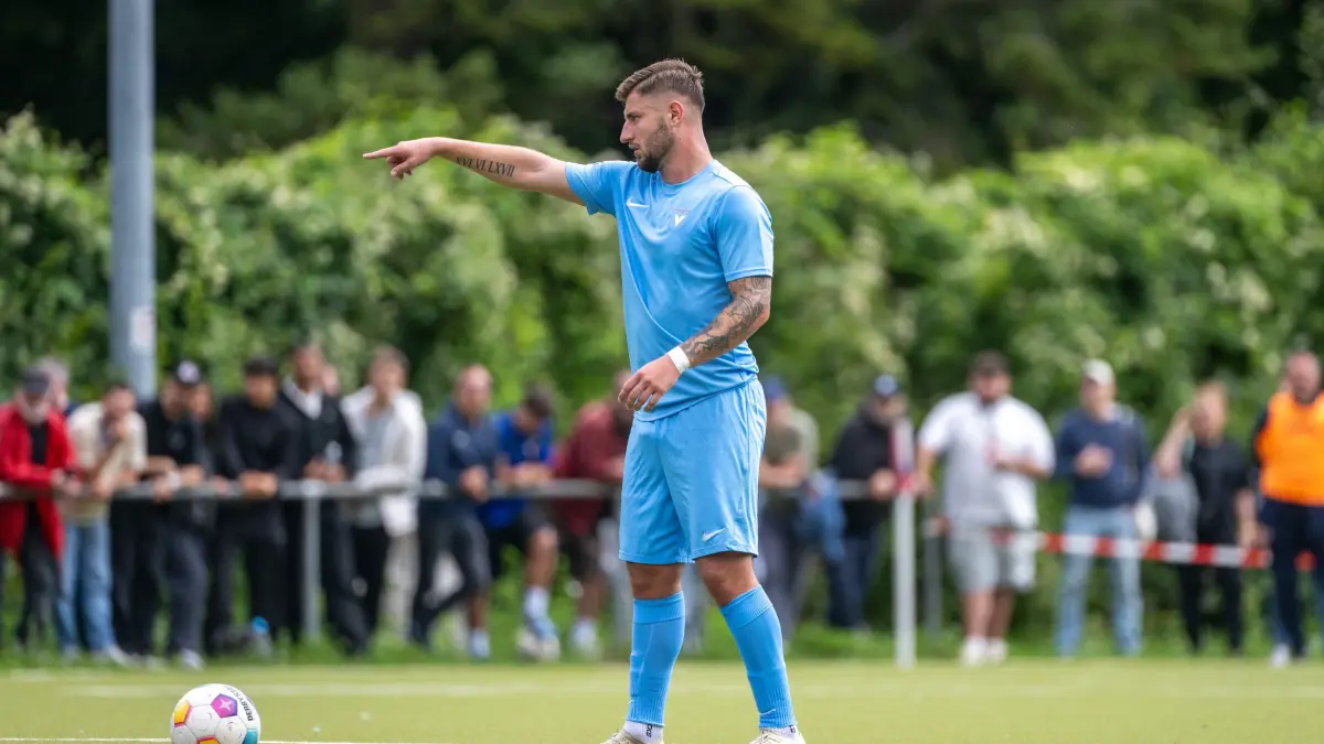 OL SD Croatia Berlin - FC Viktoria 89, 2025/26: Fußball, Herren, Saison 2025/2026, NOFV-Oberliga Nord (1. Spieltag), SD Croatia Berlin - FC Viktoria 89, Anton Kanther (FC Viktoria 89 Berlin), 03.08. 2025, Foto: Matthias Koch