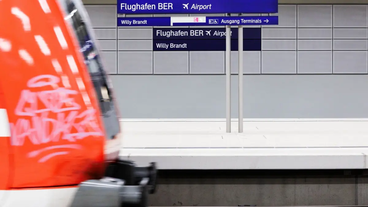 Bahnhof am BER-Flughafen