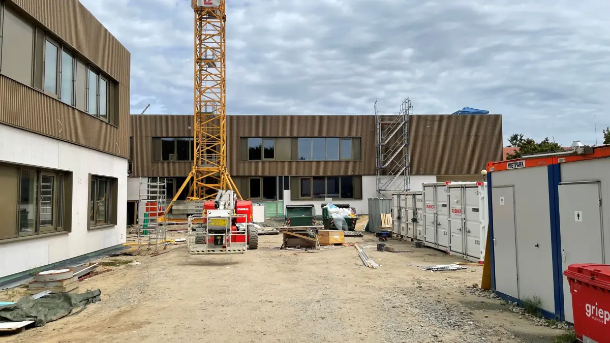Baustelle Schule am Kirschgarten Bernau