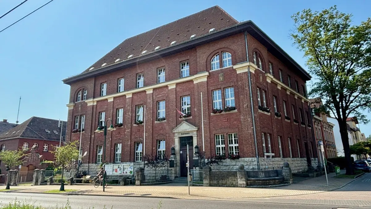 Gemeindeverwaltung Rüdersdorf in der Hans-Striegelski-Straße.