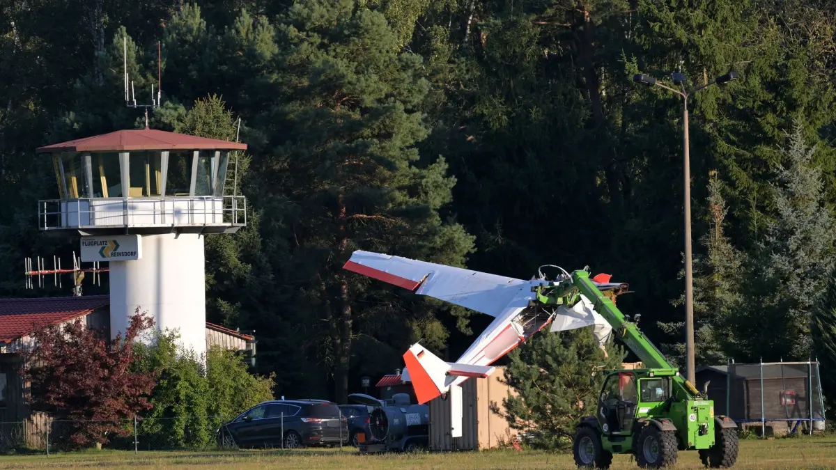 Absturz von Kleinflugzeug im Fläming