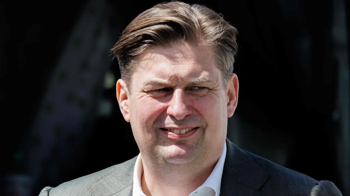 (FILES) Maximilian Krah of the German right-wing Alternative for Germany (AfD) party attends a campaign event for European elections in Dresden, eastern Germany on May 1, 2024. The German parliament on September 11, 2025 lifted the immunity of far-right MP Maximilian Krah, who is under investigation on suspicion of money-laundering and bribery while he was a member of the European Parliament. (Photo by JENS SCHLUETER / AFP)