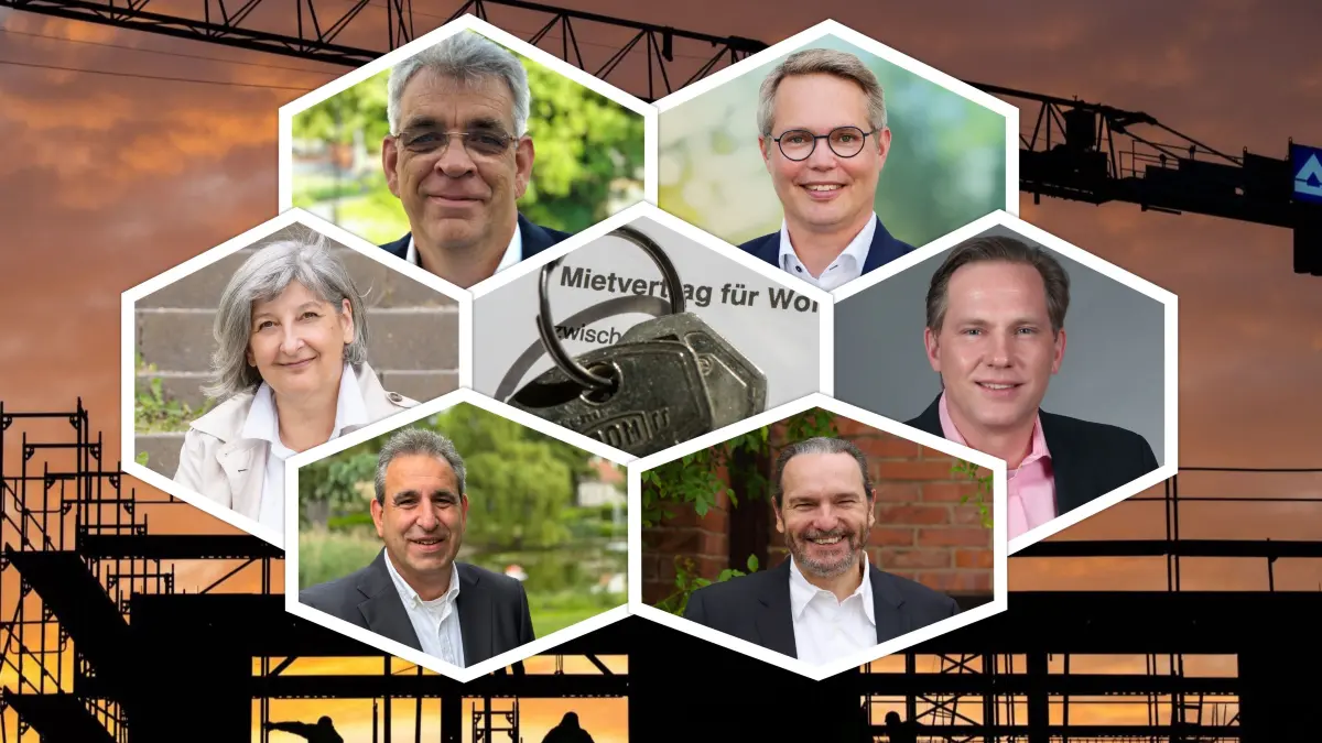 Wer hat die beste Idee für bezahlbaren Wohnraum in Glienicke? Die sechs Kandidaten für das Amt des Bürgermeisters haben unterschiedliche Ansätze - sie reichen von konkreten Vorschlägen bis hin zu inhaltsleeren Worthülsen.