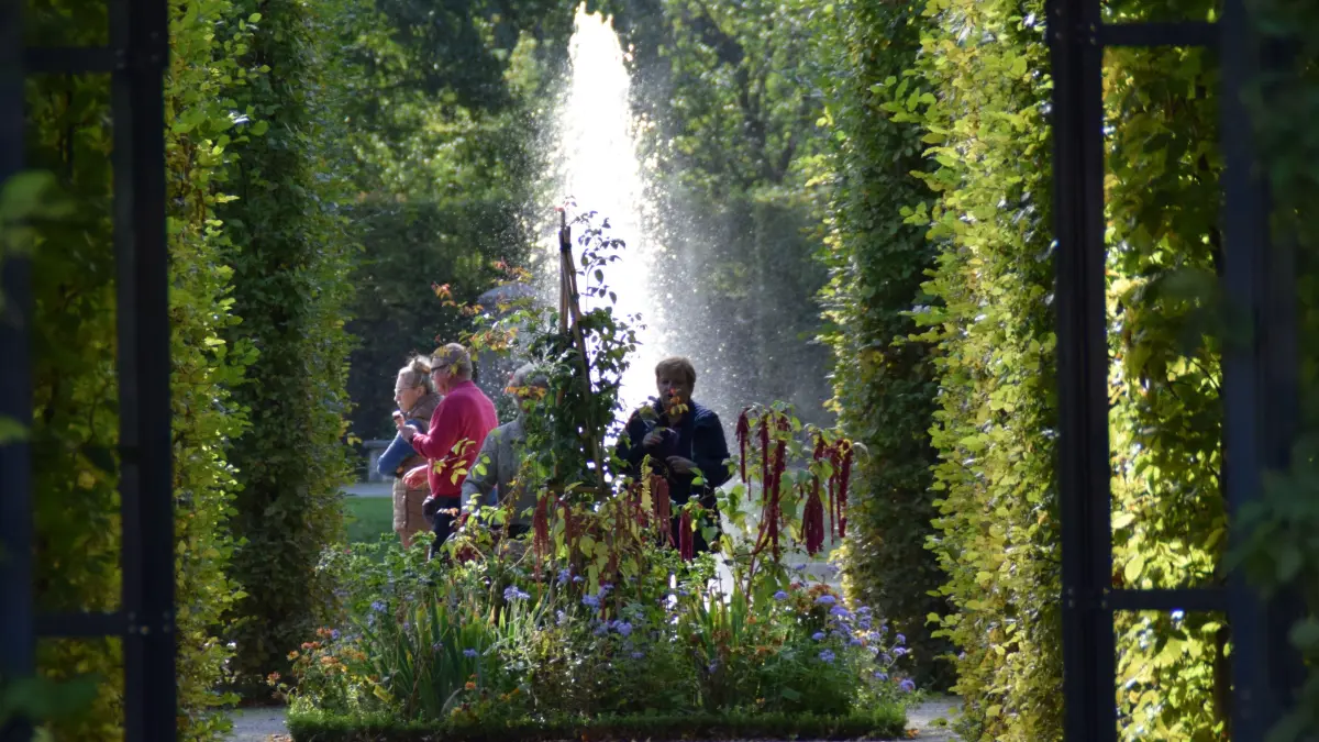 Klostergartentag Neuzelle: Ruhebereiche: Auch diese sind im Klostergarten zu finden, der nach historischen Plänen wieder neu angelegt wurde.