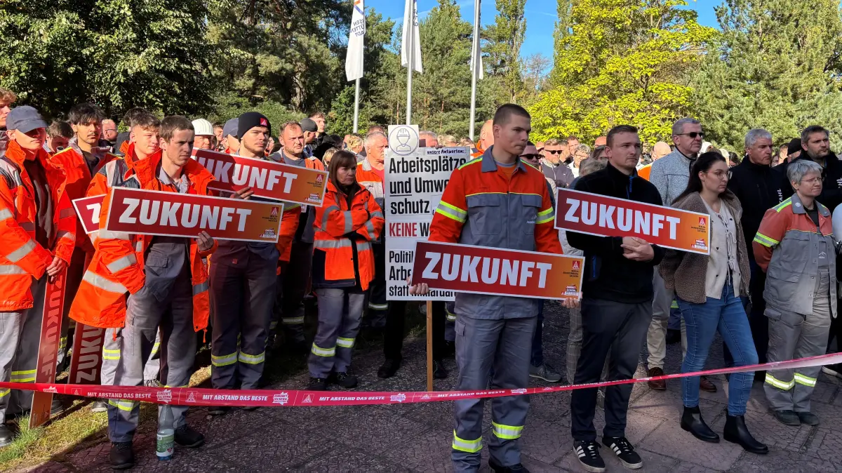 ArcelorMittal Eisenhüttenstadt, Forderung der Beschäftigten an den Aufsichtsrat am 25.9.2025