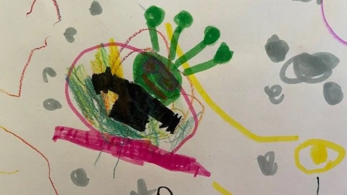 Diesen Außerirdischen samt Ufo...