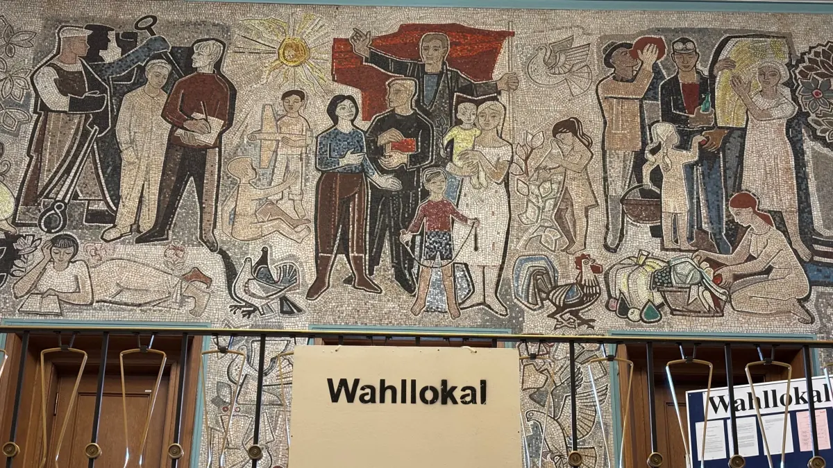 Wahllokal im Rathaus Eisenhüttenstadt