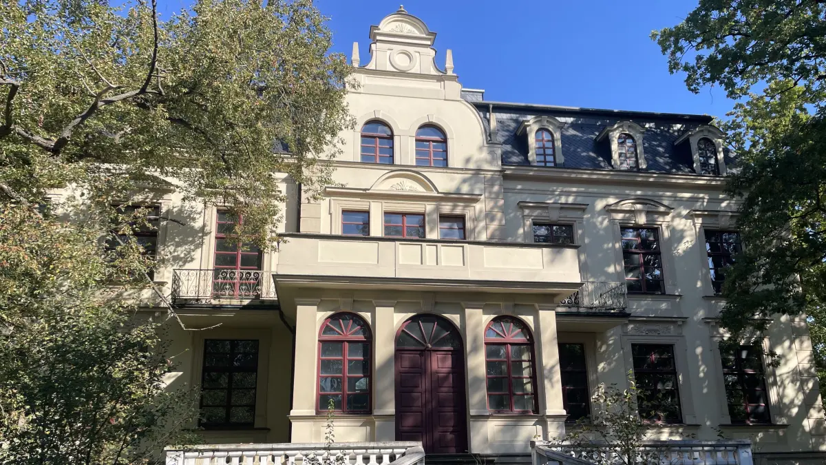 Das Schloss Werneuchen, der einstige Gutsherrensitz von Hans Müller, einem Großbauern aus Mehrow
