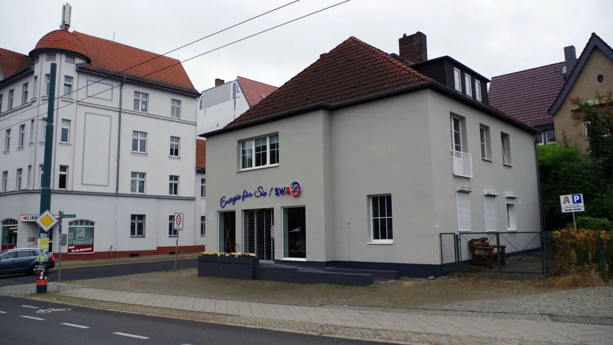 Die neue Filiale der Städtischen Werke Angermünde befindet sich in Eberswalde in der Heegermühler Straße 15A in Eberswalde, Ecke Drehnitzstraße.