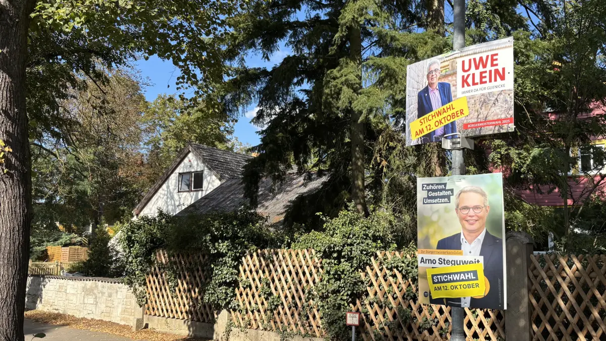 Stichwahl in Glienicke: Zwischen Arno Steguweit (CDU) und Uwe Klein (SPD) entscheidet sich am 12. Oktober, wer neuer Bürgermeister in Glienicke wird. Entscheidend wird sein, wer mehr Nicht-Wähler für sich mobilisieren kann.