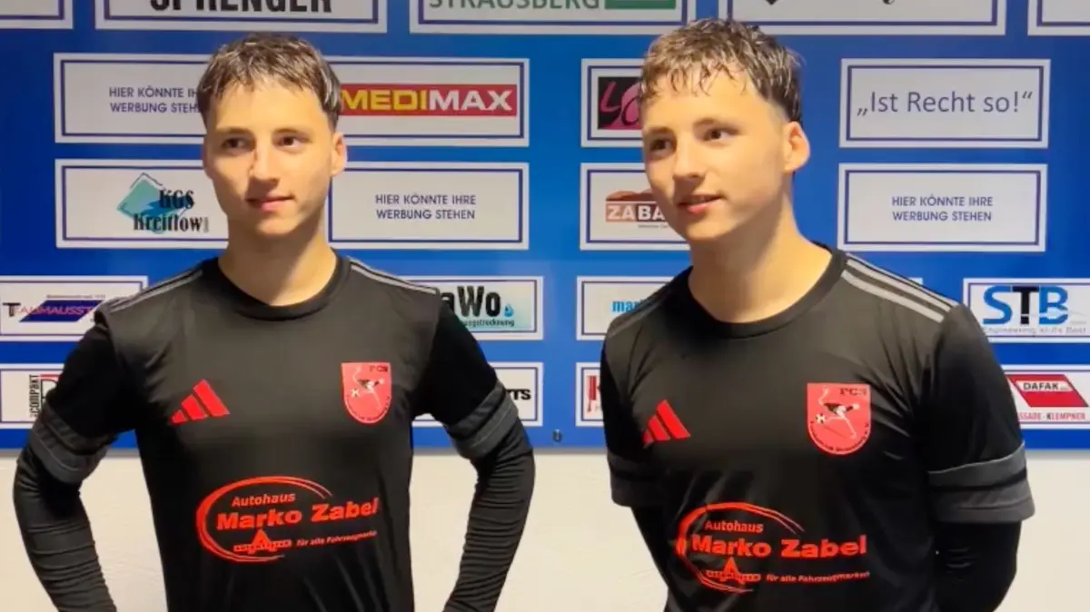 04.10.2025: Die Zwillinge Max und Moritz Röhr vom FC Strausberg