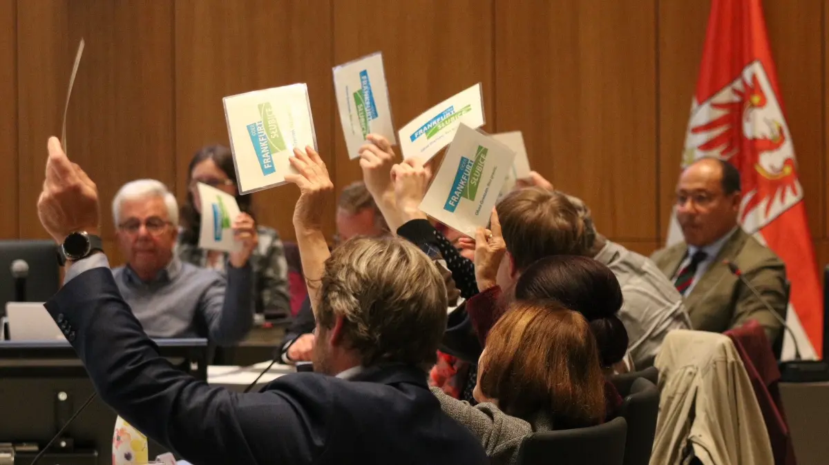 Im Rathaus Frankfurt (Oder) tagen am 9.10. die Stadtverordneten.
