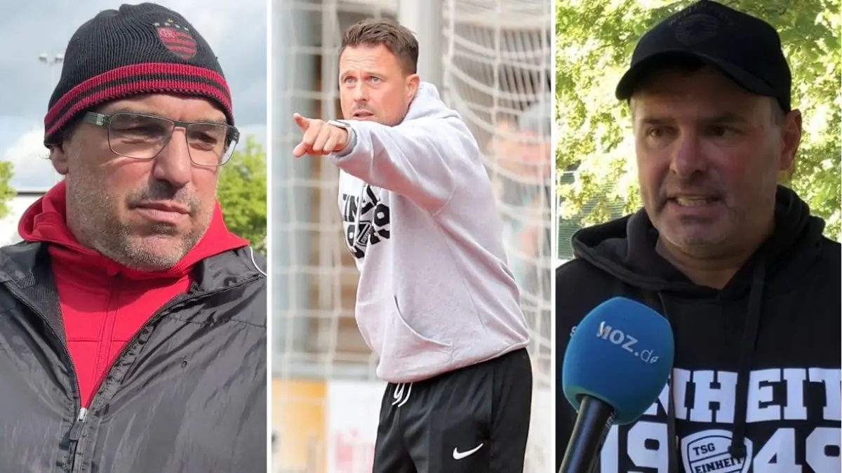 Trainer-Trio TSG Einheit Bernau: Nico Thomaschewski, Matthias Schönknecht, Mike Frank