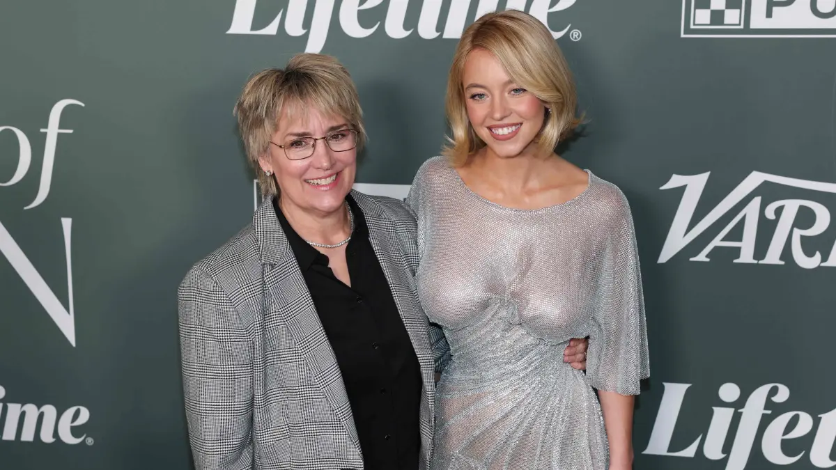 Variety's 2025 Power Of Women: FOrmer pro boxer Christy Martin (L) and US actress Sydney Sweeney attend Variety's 2025 Power Of Women at the Beverly Hills Hotel in Beverly Hills, California on October 29, 2025. (Photo by Patrick T. Fallon / AFP)