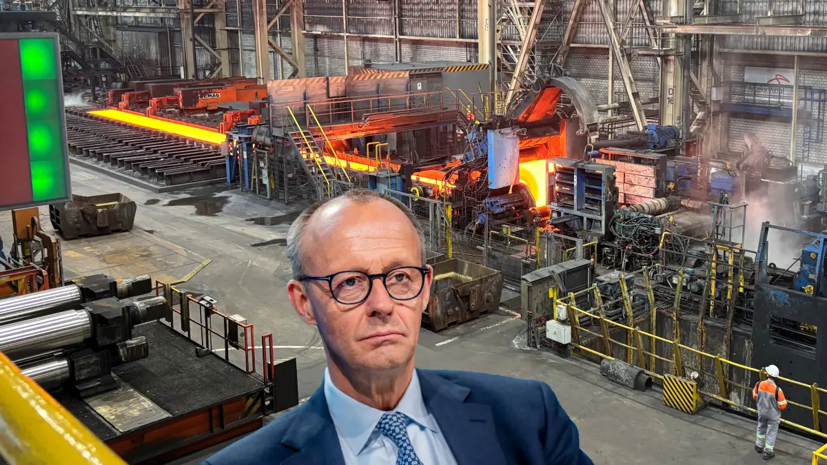 Bundeskanzler Friedrich Merz lädt am 6. November zum Stahlgipfel ein. Auch Vertreter von ArcelorMittal Eisenhüttenstadt sind dabei.
