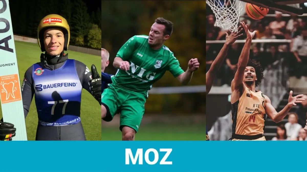 Skispringer Max Unglaube, Fußballer Florian Riehl und Basketballer Anthony Watkins sind die neuen Kandidaten für die Wahl zum MOZ-Sportler der Woche.