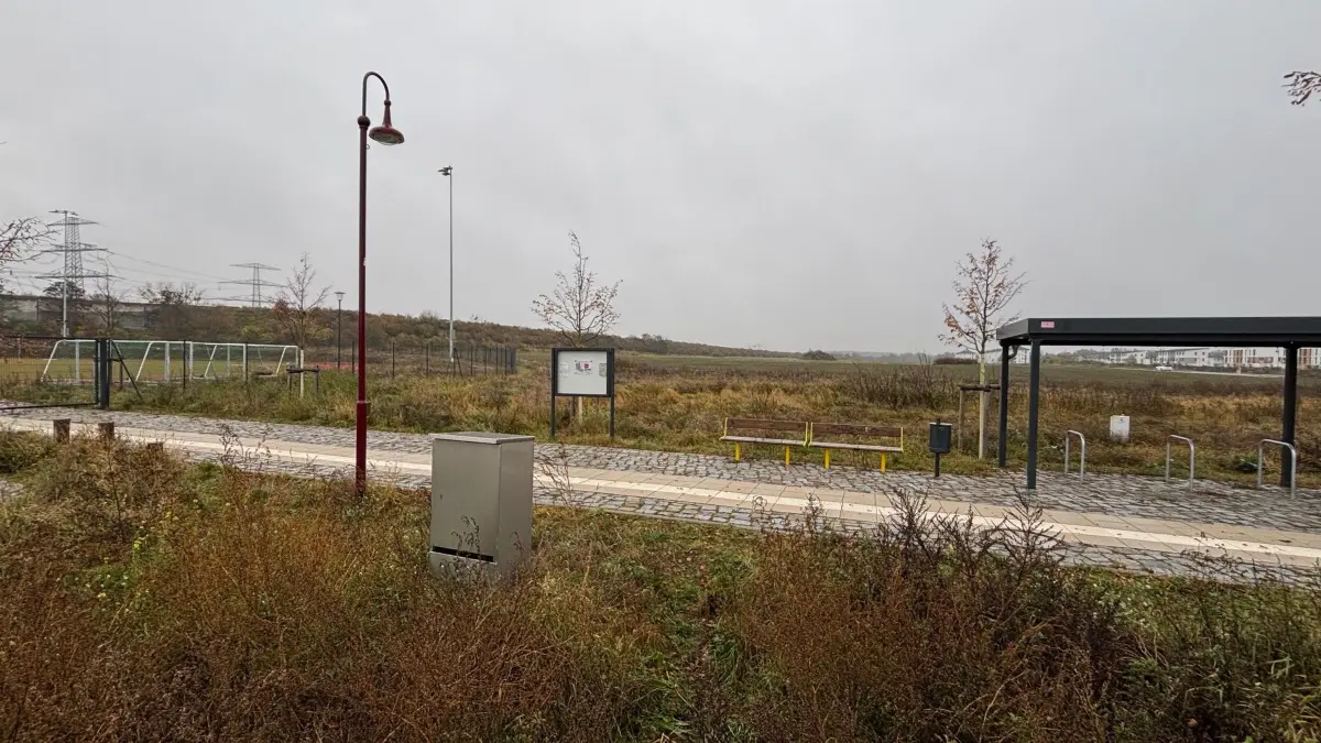 Gruscheweg, Neuenhagen bei Berlin, dort soll bis Ende 2027 eine Parkanlage ("Gruschewegdreieck") entstehen
