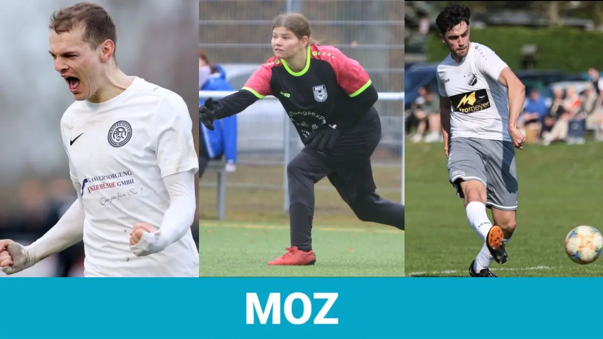 Fußballer Nico Hanse, Fußballerin Nadja Van-Rüschen und Fußballer Derenik Mayilyan sind die neuen Kandidaten für die Wahl zum MOZ-Sportler der Woche.