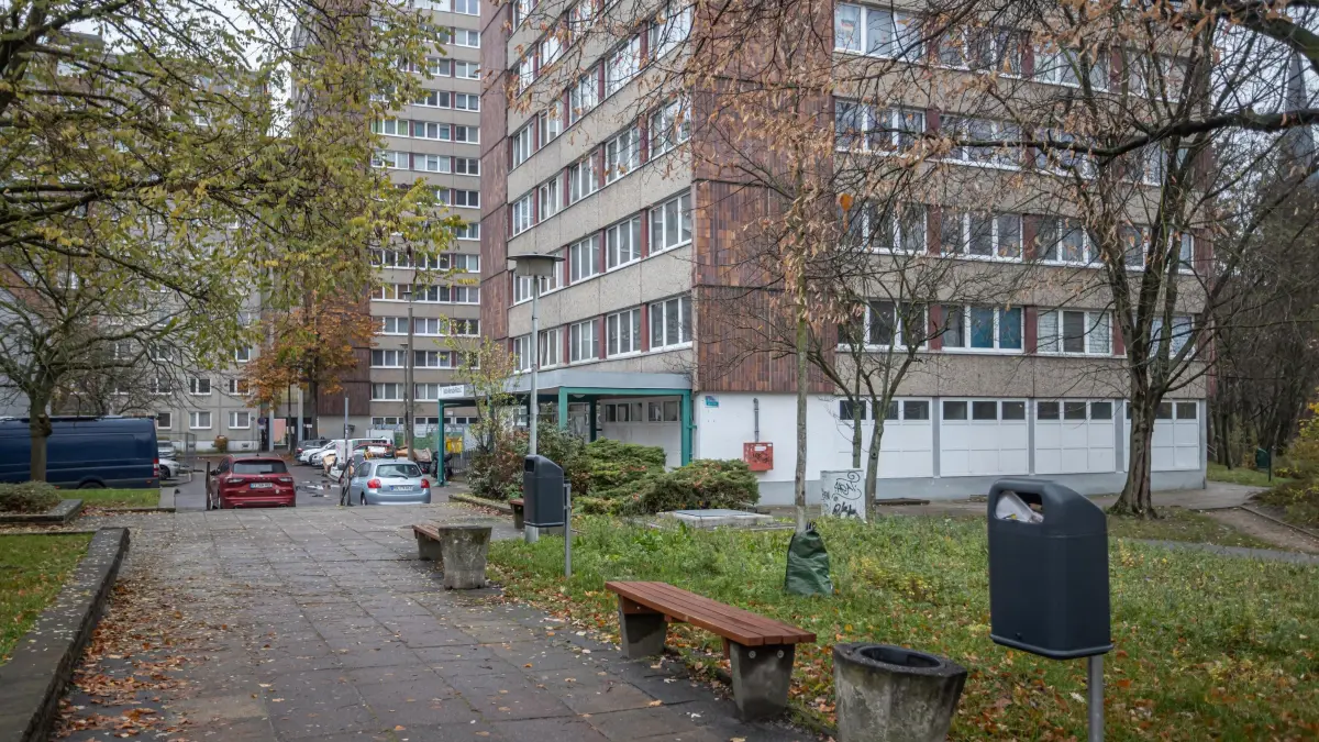 Der Frankfurter Brennpunkt Pablo Neruda Block.