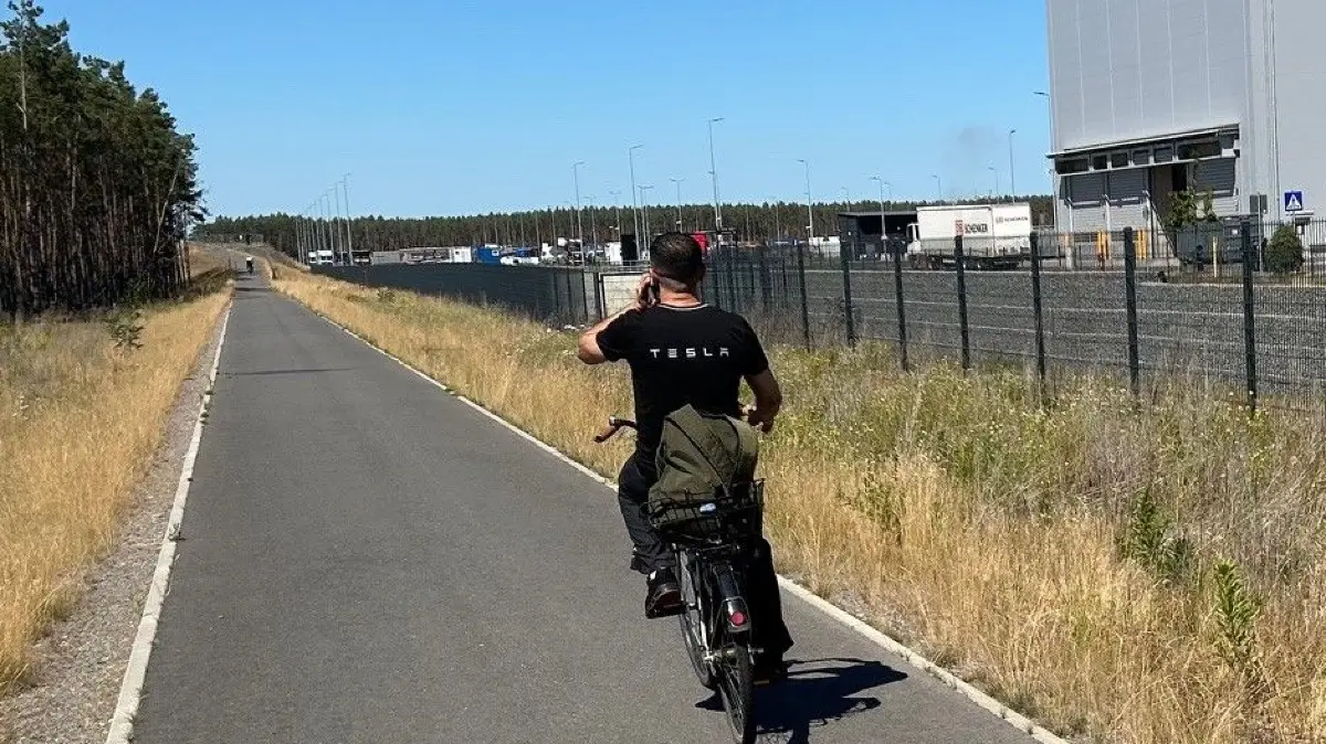 Tesla-Radweg: Von der Fabrik in Grünheide gibt es eine direkte Verbindung nach Erkner.
