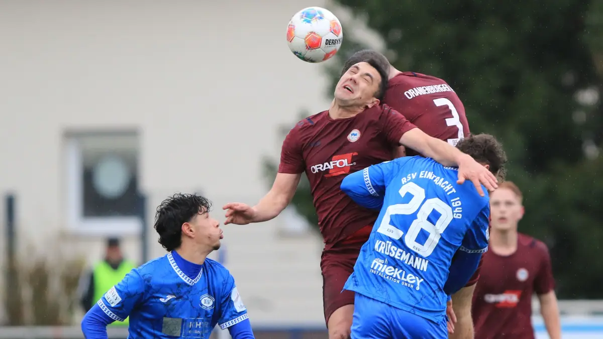 Aus im Landespokal-Viertelfinale: Dem Oranienburger FC Eintracht ist es nicht gelungen, für eine weitere Überraschung zu sorgen. Das Team aus der Brandenburgliga unterliegt dem Oberligisten aus Stahnsdorf.