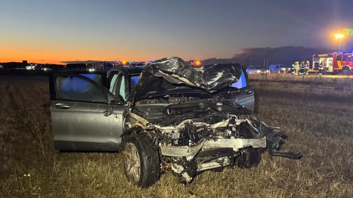 Autobahn A10 - Unfall bei Kremmen - Oberkrämer
