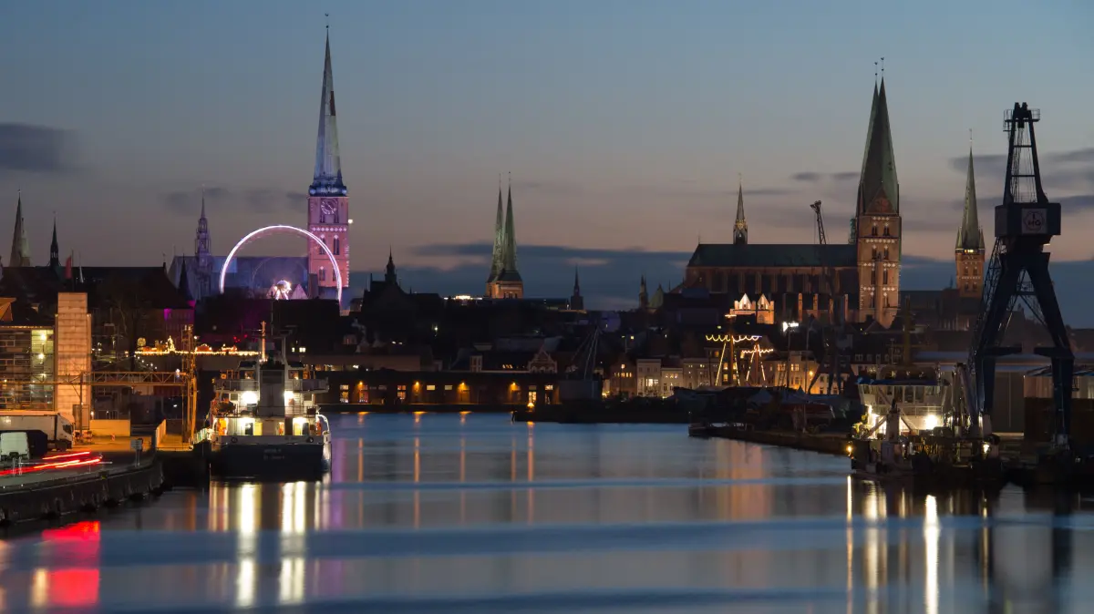 Lübeck im Weihnachtsglanz.