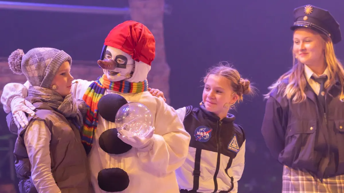 HONORARPFLICHTIG- Kindermusical -Snowy- Generalprobe am 6.2.2025 im Friedrich-Wolf-Theater in Eisenhuettenstadt