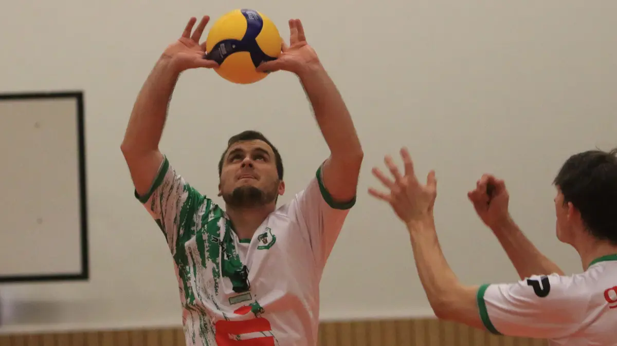 Volleyball, 2. Bundesliga: SV Lindow-Gransee mit Zuspieler Philipp Jankowski, Kandidat Sportler der Woche
